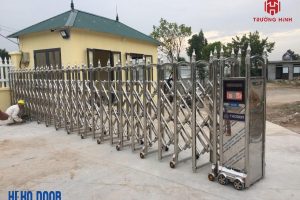 Trường Hinh nhận lắp đặt cửa cổng xếp hợp kim nhôm giá rẻ nhất Hà Nội