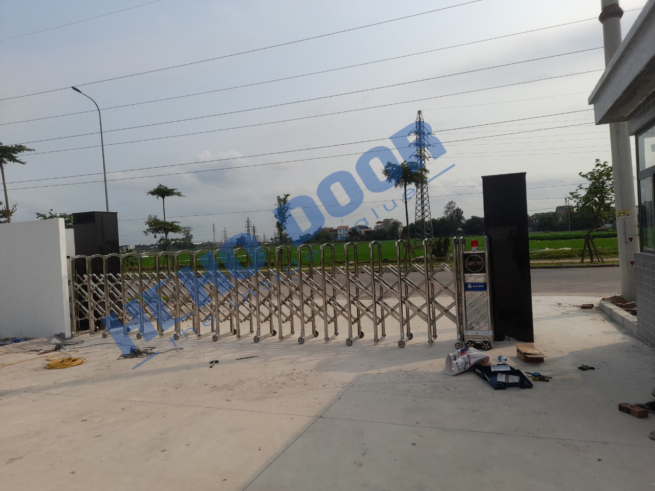 Cổng xếp Inox CKC Quế võ Bắc Ninh