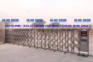 Lắp đặt cổng xếp Inox Heko 02 tại YAMAGATA Việt Nam