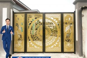 Thiết kế sản xuất cổng Inox hoa văn tại Bắc Ninh