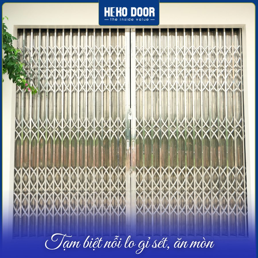 Các mẫu cửa xếp inox