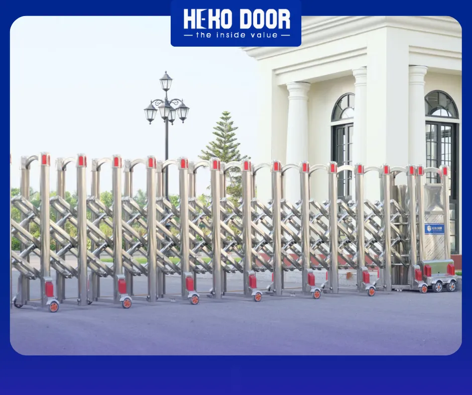 Cổng xếp inox 304