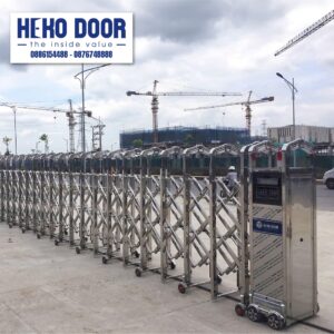 cổng xếp inox