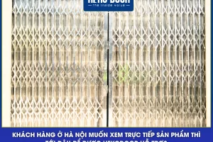 GIẢI PHÁP NÂNG CẤP CỬA XẾP INOX KÉO TAY THÀNH CỬA TỰ ĐỘNG