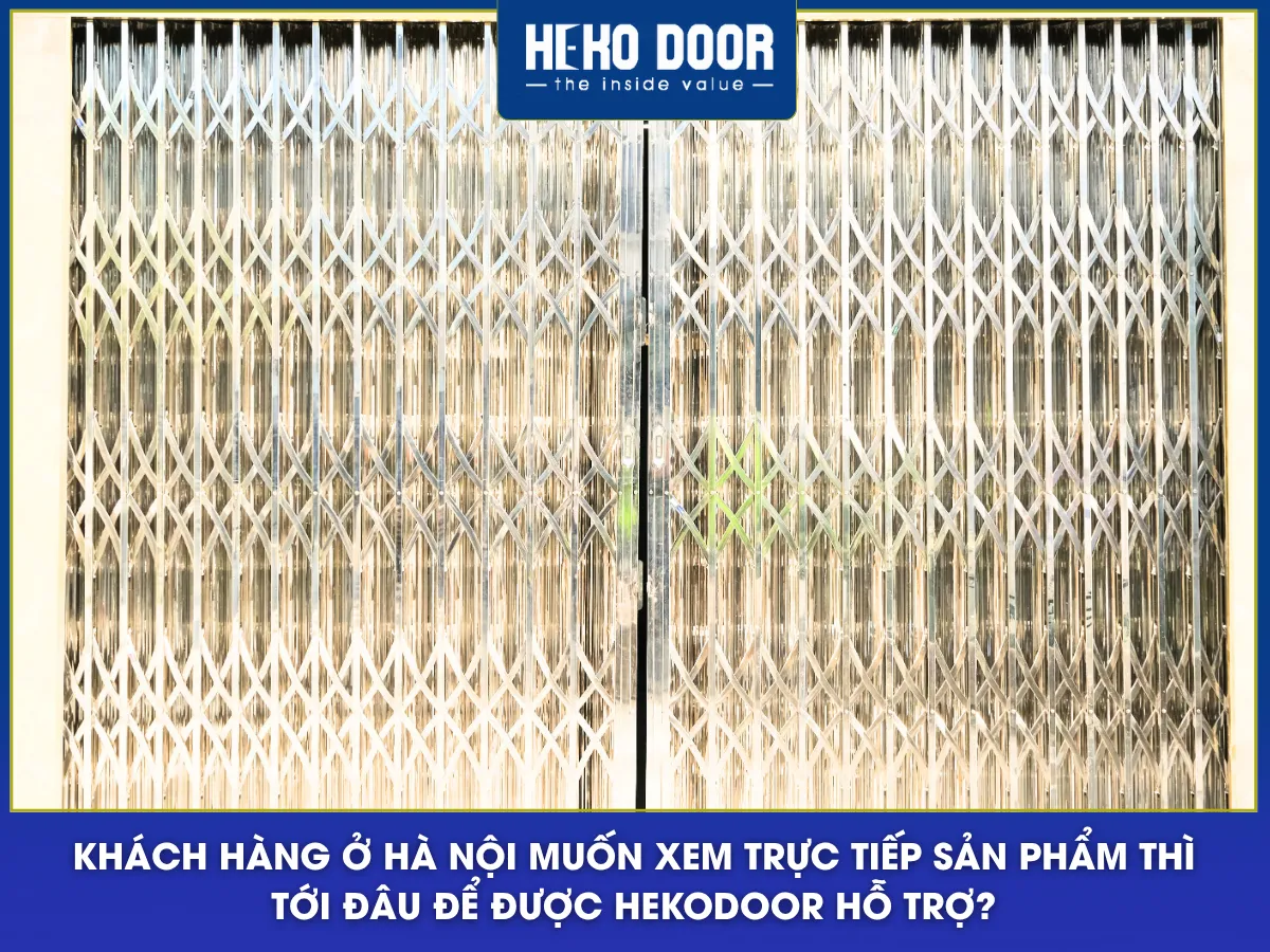 nâng cấp cửa xếp inox kéo tay