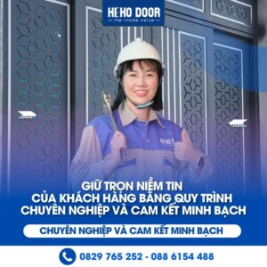 dịch vụ lắp cửa trượt quay 2 cánh