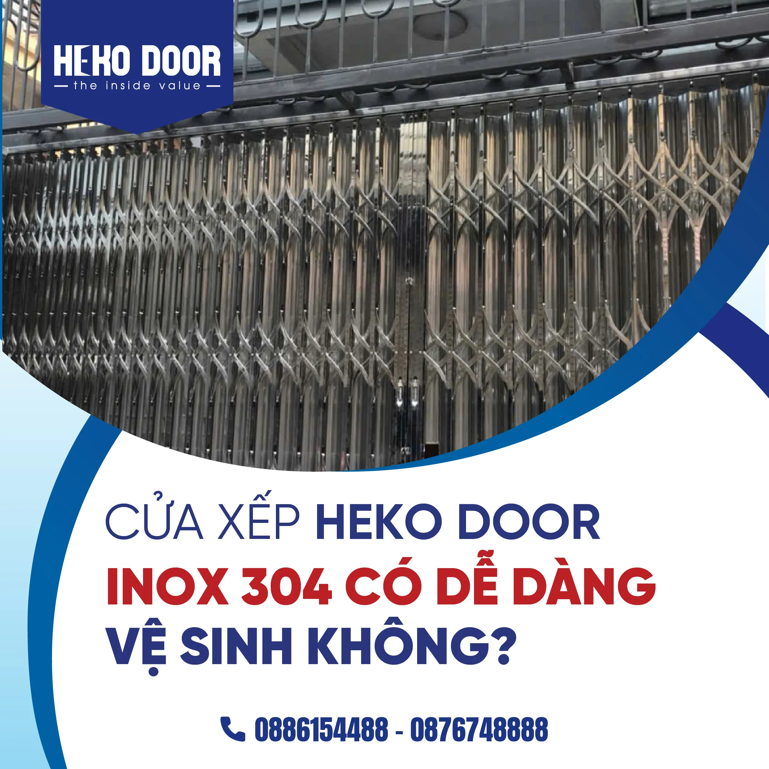 Nguyên nhân thường gặp khiến cửa xếp inox cần sửa chữa tại nhà