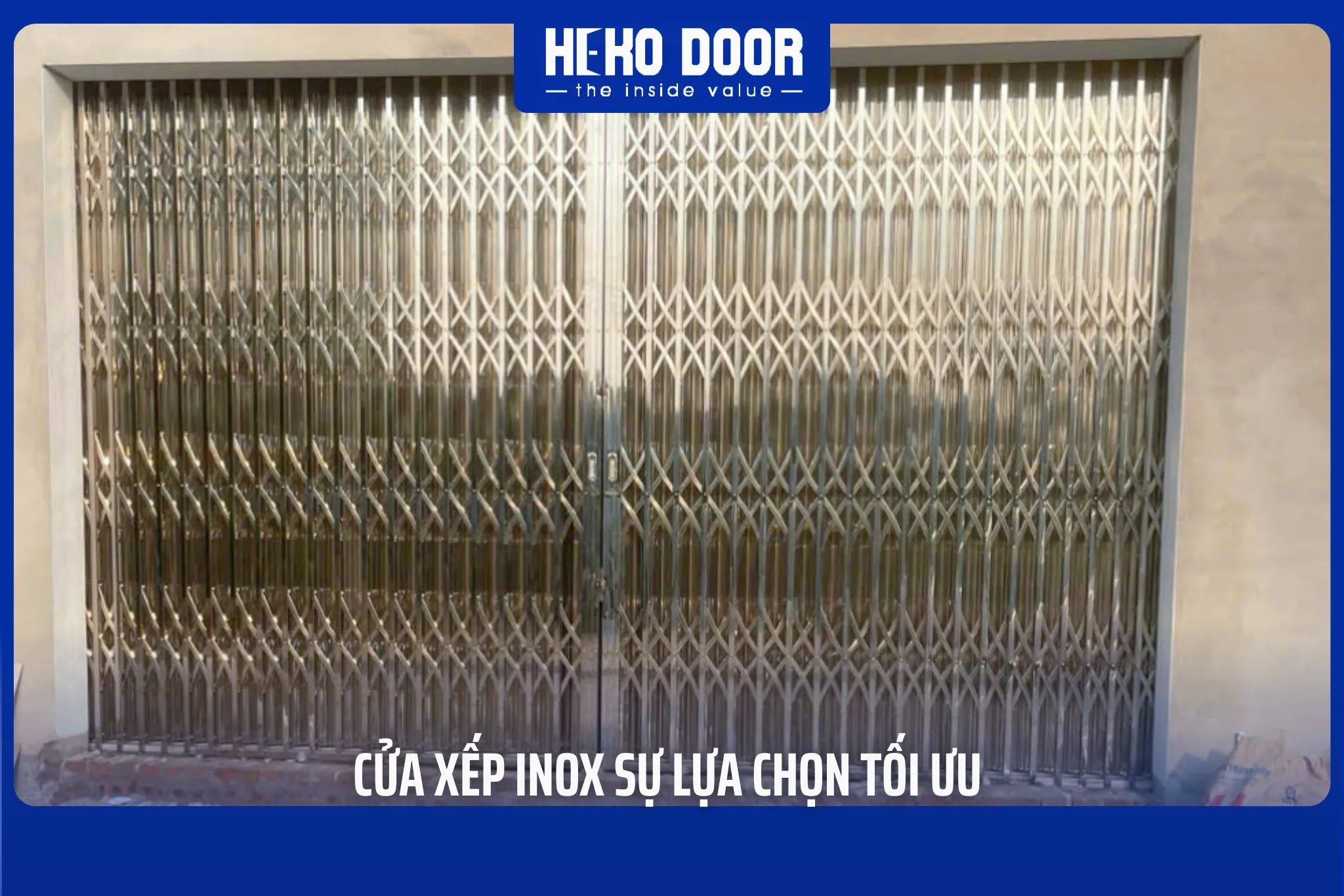review cửa xếp inox