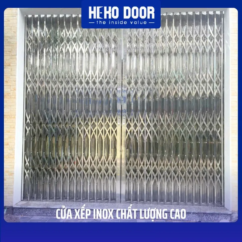 Thay thế cửa xếp inox cũ
