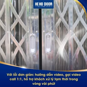 dịch vụ bảo dưỡng cửa xếp inox