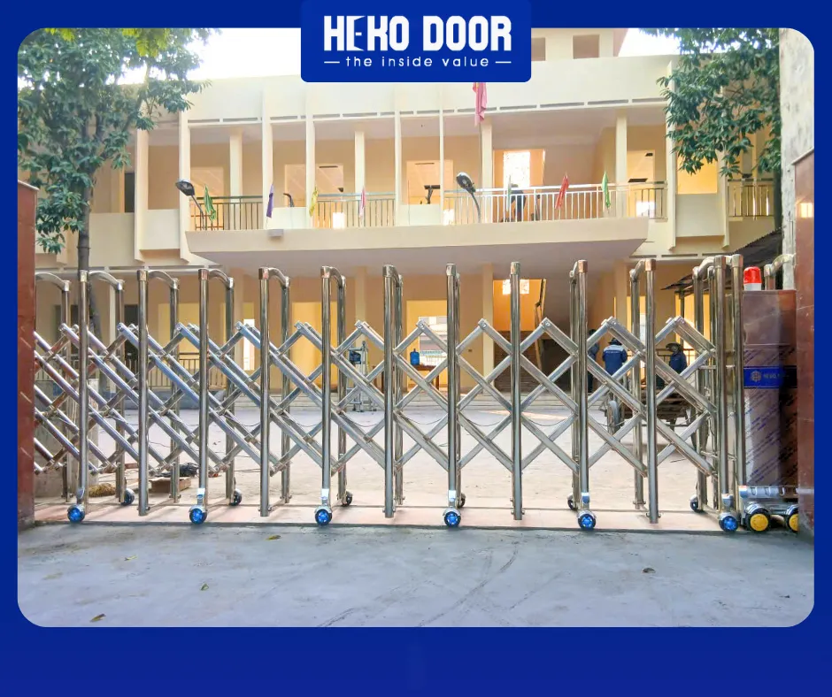 Kinh nghiệm bảo quản cổng xếp inox