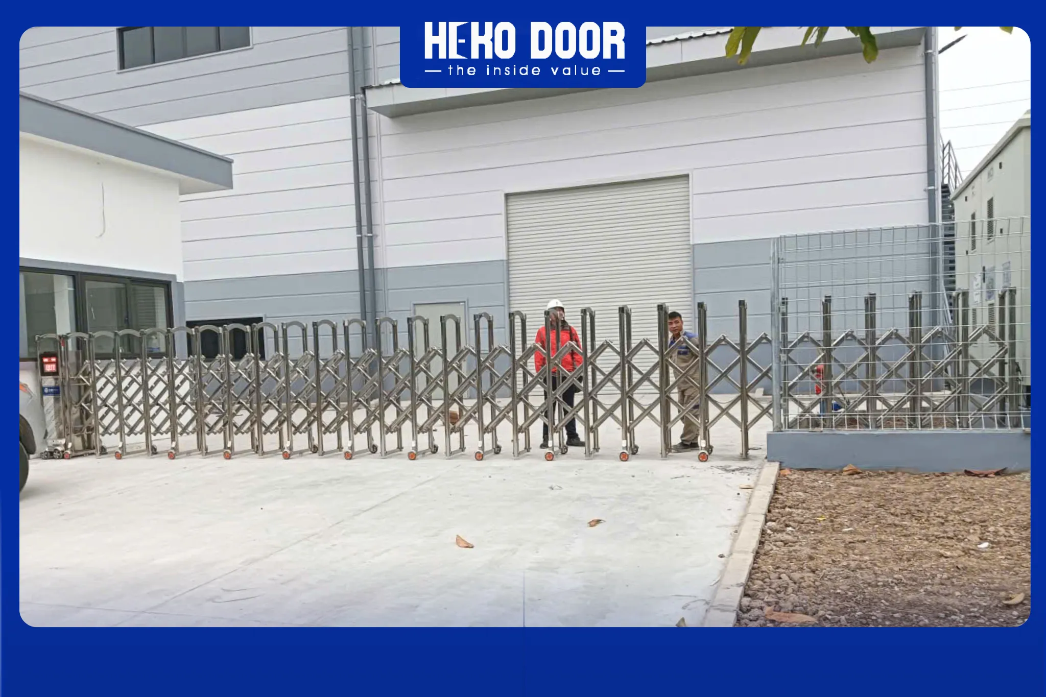 Lợi ích khi chọn cổng xếp inox 304 của HEKO DOOR