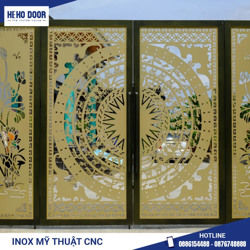 Cửa trượt quay 2 cánh biệt thự