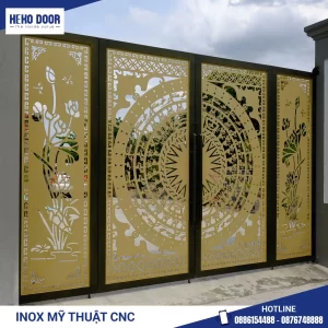 Cửa trượt quay 2 cánh biệt thự