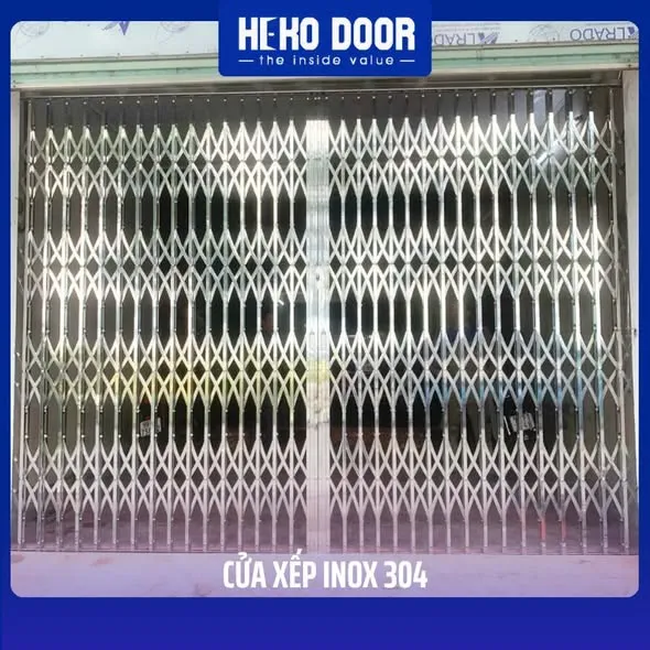 cửa xếp inox chống gỉ