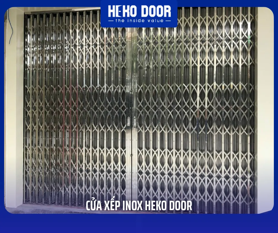 cải tạo cửa xếp inox cũ