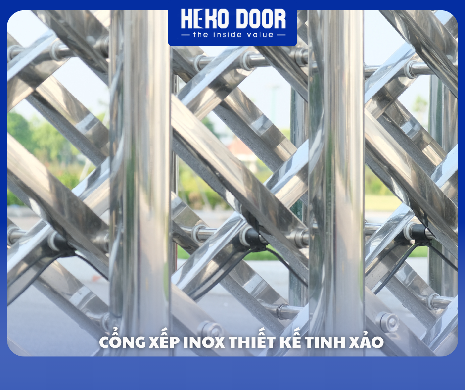 Ưu điểm của cổng xếp inox cũ