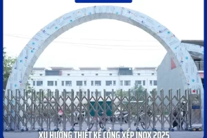 XU HƯỚNG THIẾT KẾ CỔNG XẾP INOX 2025: HIỆN ĐẠI VÀ THÔNG MINH