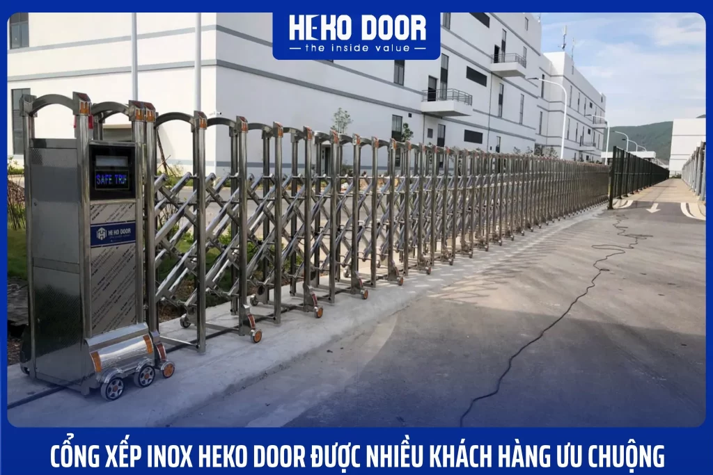 Cổng xếp inox 201 và 304