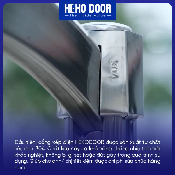 cổng xếp inox HEKO DOOR