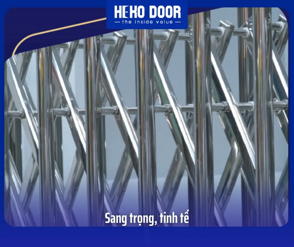 Lợi ích cổng xếp inox