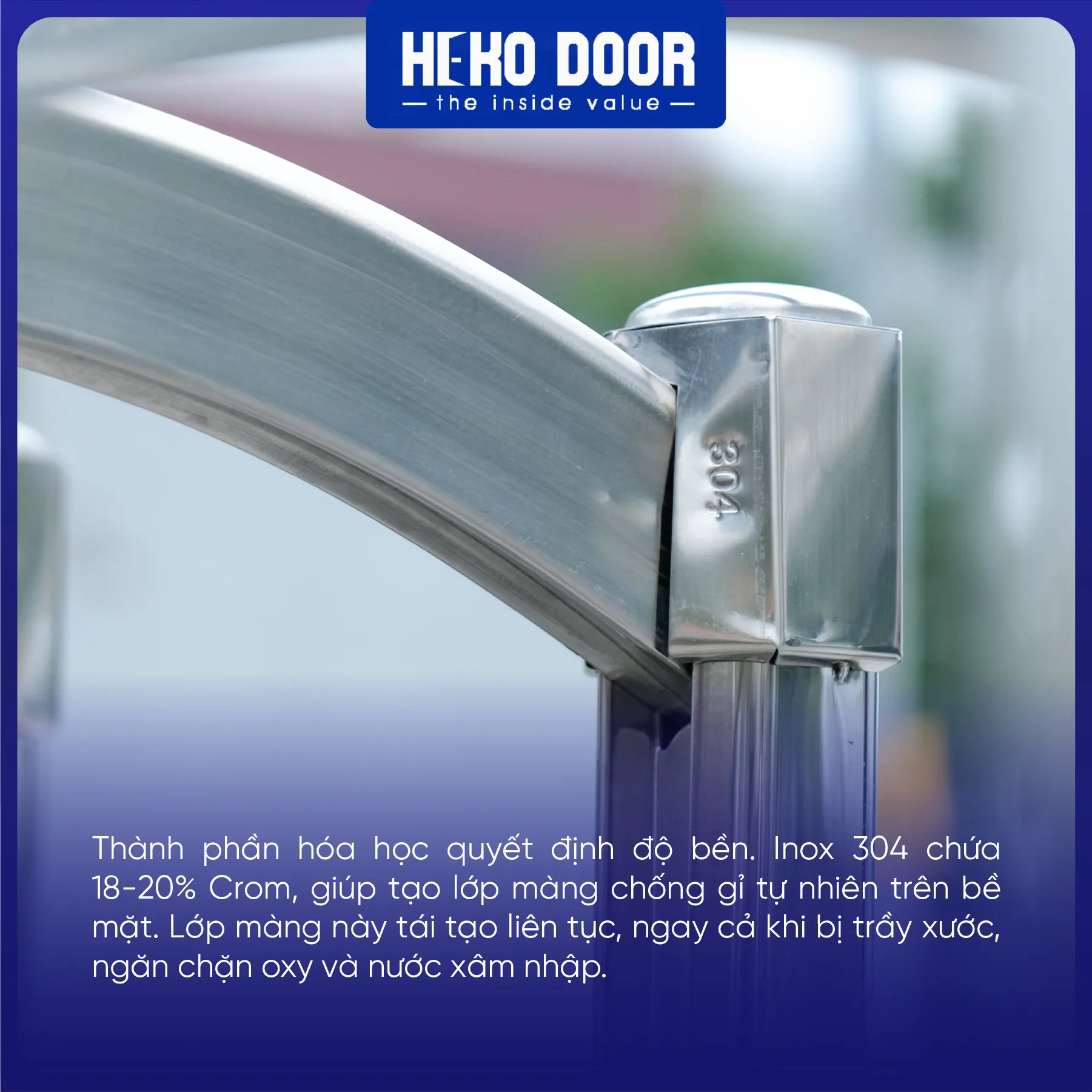 Cổng xếp inox HEKO DOOR