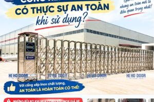 Cổng xếp inox rẻ có thực sự an toàn khi sử dụng?