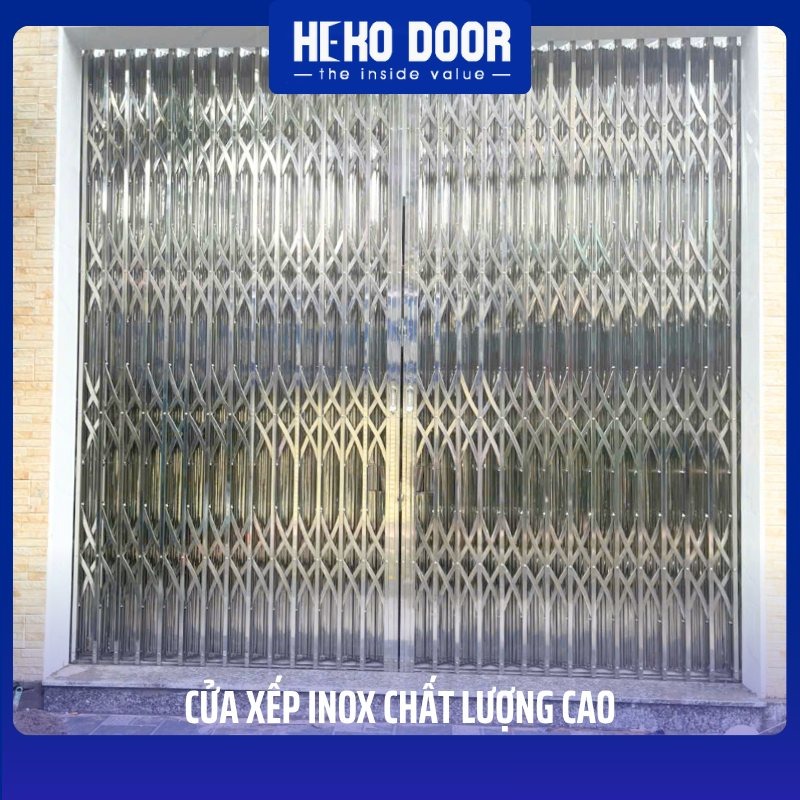 mẫu cửa xếp inox đẹp
