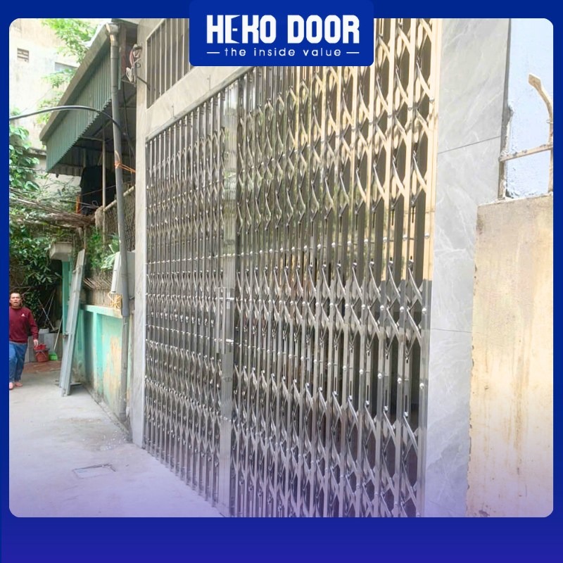 Cấu tạo Cửa xếp inox Hekodoor