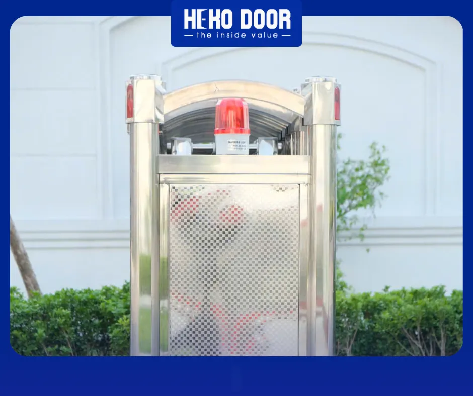 Trụ chính cổng xếp inox