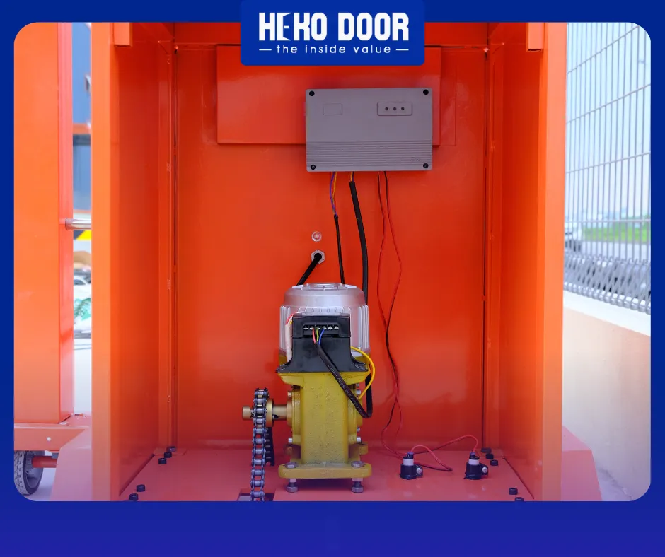 motor cổng xếp inox