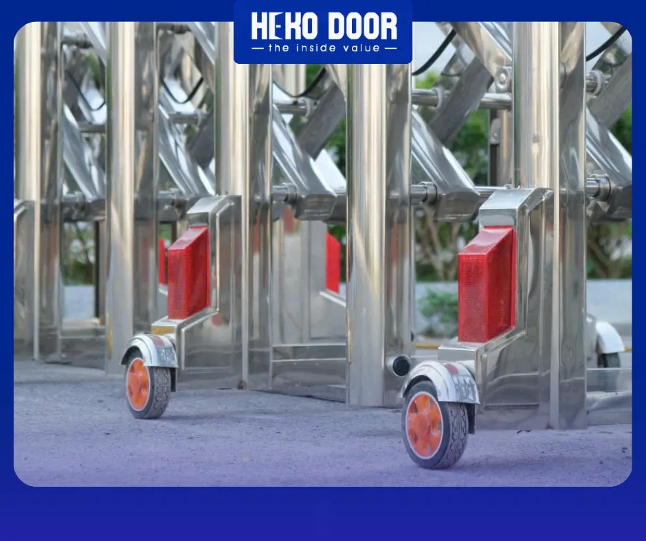 Cổng xếp inox trả góp