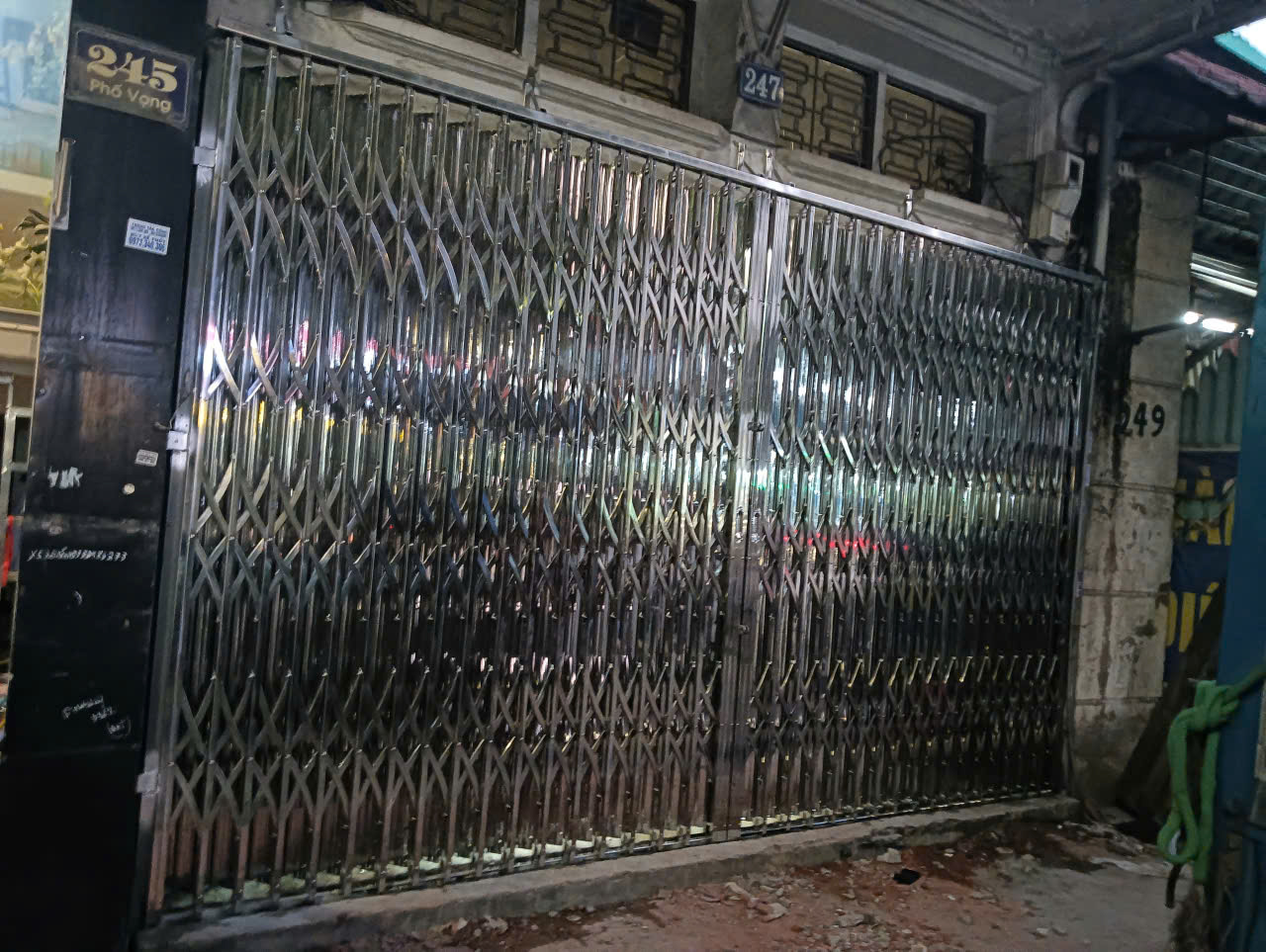 Kích thước cửa xếp inox tiêu chuẩn