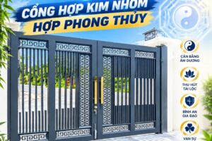 CÁCH CHỌN CỔNG HỢP KIM NHÔM HỢP PHONG THỦY