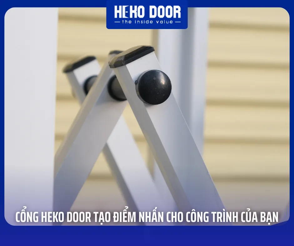 Cổng xếp hợp kim nhôm tự động