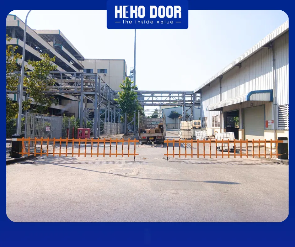 Lắp đặt barrier tự động giúp tăng cường an ninh cho khu công nghiệp
