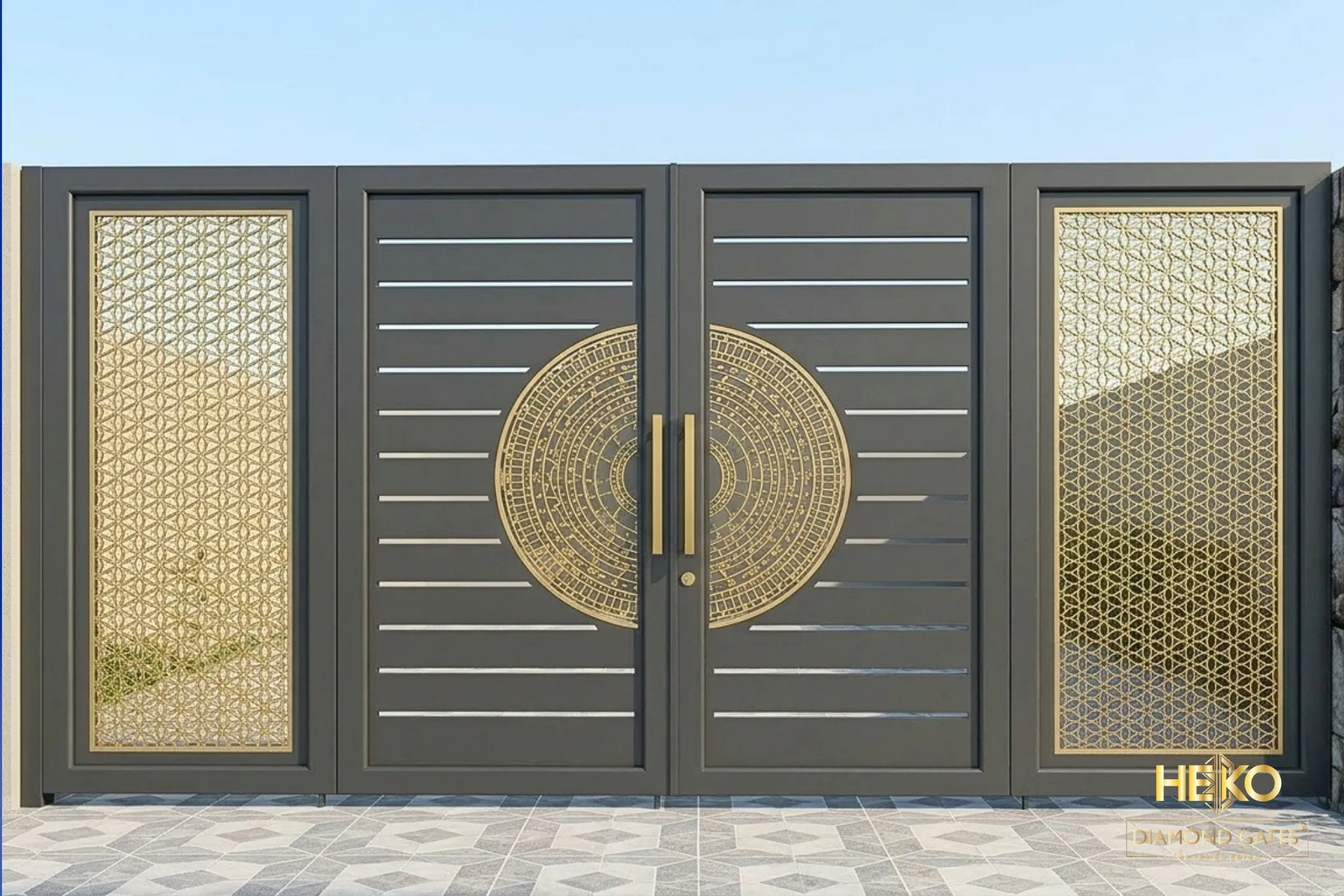 Cổng Hợp Kim Phong Cách Đông Dương