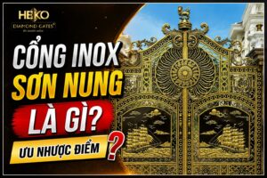 Cổng Inox Sơn Nung Là Gì? Ưu Nhược Điểm Và Có Nên Lắp Đặt?