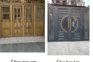 Cổng Inox Sơn Nung Và Cổng Hợp Kim Nhôm – Loại Nào Tốt Hơn Cho Ngôi Nhà Bạn?